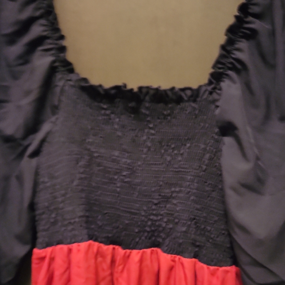 Queen Of Hearts Black/Red Playing Card Dress/Costume NWOT. 2X Halloween - Picture 5 of 8
